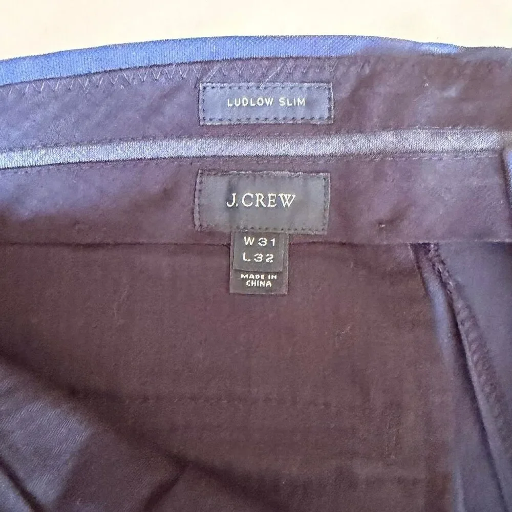 J.Crew Ludlow Slim-fit navy blue suit